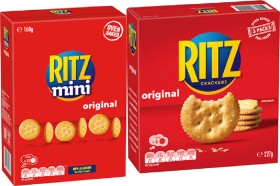 Ritz+Crackers+155%E2%80%91250g%2C+In+A+Biskit+145%E2%80%91160g+or+Olina%26rsquo%3Bs+Bakehouse+Crackers+100g+Selected+Varieties