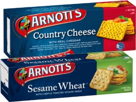 Arnotts-Country-Cheese-Sesame-Wheat-or-Cheds-Crackers-250g on sale