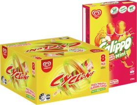 Streets-Cyclone-Ice-Block-8-Pack-or-Calippo-Mini-10-Pack-Selected-Varieties on sale