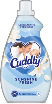 Cuddly-Concentrated-Fabric-Conditioner-850mL1-Litre-Selected-Varieties on sale
