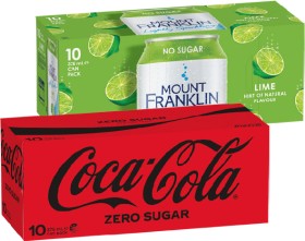 Coca%E2%80%91Cola%2C+Sprite+or+Mount+Franklin+Lightly+Sparkling+Water+10x375mL+Selected+Varieties