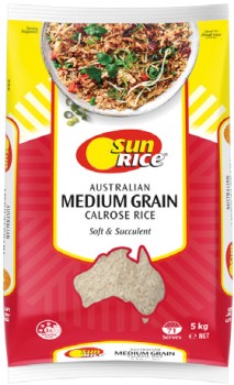SunRice-Medium-Grain-White-or-Brown-Rice-5kg on sale