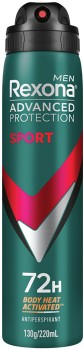 Rexona-Advanced-Protection-Antiperspirant-Spray-220mL-Selected-Varieties on sale