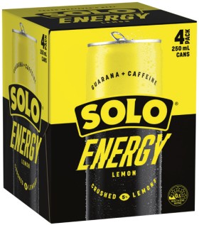 NEW-Solo-Energy-Drink-4x250mL-Selected-Varieties on sale