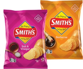 Smith%26rsquo%3Bs+Crinkle+Cut+Chips+150%E2%80%91170g+Selected+Varieties