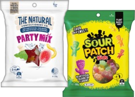 The-Natural-Confectionery-Co-130230g-Sour-Patch-Kids-Bag-190g-or-Pascall-Lollies-150300g-Selected-Varieties on sale
