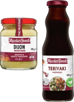 MasterFoods-Marinade-375g-Mustard-170-175g-or-Horseradish-Cream-175g-Selected-Varieties on sale