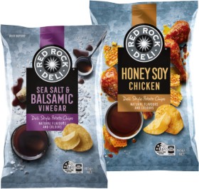 Red-Rock-Deli-Chips-150165g-Selected-Varieties on sale