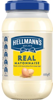 Hellmanns-Mayonnaise-Jar-400g-or-Squeezy-Mayonnaise-400432g-Selected-Varieties on sale