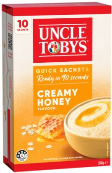Uncle+Tobys+Rolled+Oats+Quick+Sachets+8%E2%80%9110+Pack+Selected+Varieties