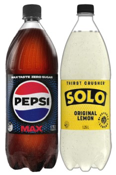 Pepsi+or+Solo+1.25+Litre+Selected+Varieties