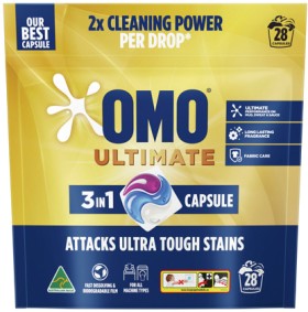 OMO+Laundry+Capsules+28+Pack%2C+Liquid+2+Litre+or+Powder+2kg+Selected+Varieties