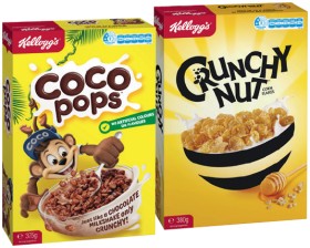 Kellogg%26rsquo%3Bs+Crunchy+Nut+Corn+Flakes+380g%2C+Coco+Pops+375g+or+Just+Right+460g