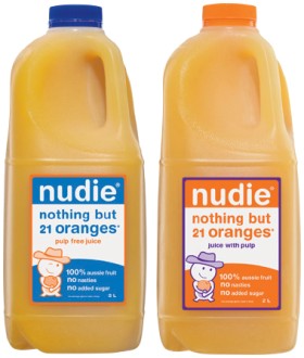 Nudie+Orange+Juice+with+Pulp+or+Pulp+Free+2+Litre