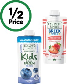 Farmers-Union-Greek-Yogurt-Pouches-130g-From-the-Fridge on sale