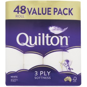 Quilton+3+Ply+Toilet+Paper+Pk+48