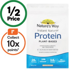 Natures-Way-Instant-Natural-Protein-Powder-400g on sale