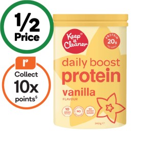 Keep-It-Cleaner-Daily-Boost-Protein-Powder-340g on sale