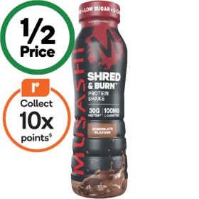 Musashi-Shred-Burn-Protein-Shake-375ml on sale