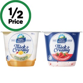 Dairy-Farmers-Thick-Creamy-Yoghurt-140-150g on sale