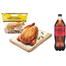 Woolworths-Australian-RSPCA-Approved-Country-Style-Hot-Roast-Chicken-a-Coca-Cola-Sprite-Fanta-or-Mount-Franklin-Variety-125-Litre on sale