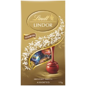 Lindt-Lindor-Pouches-120-125g on sale