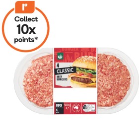 Woolworths+Australian+Beef+Burgers+Classic%2C+Smash%2C+Slider+or+Stacker+400-500g