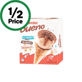 Kinder+Bueno+Frozen+Dessert+Cones+360ml+Pk+4