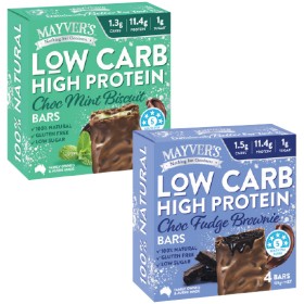 Mayver%26rsquo%3Bs+Low+Carb+High+Protein+Bars+128g+Pk+4