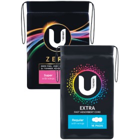 U-By-Kotex-Ultrathins-Maxi-or-Zero-Pads-Pk-8-16 on sale