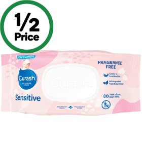 Curash-Baby-Wipes-Fragrance-Free-Pk-80 on sale