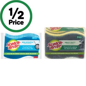Scotch-Brite+Sponge+Scourers+Pk+3