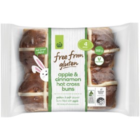 Woolworths+Free+From+Gluten+Hot+Cross+Bun+Varieties+Pk+4
