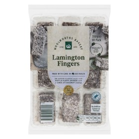 Woolworths+Lamington+Fingers+350g+Pk+18