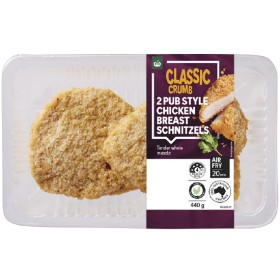Woolworths-Pub-Style-Chicken-Breast-Schnitzels-with-RSPCA-Approved-Chicken-440g-Pk-2 on sale