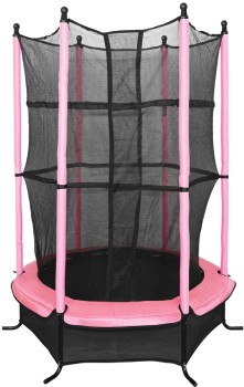 Skyfly+4.5ft+Springrush+Trampoline+Pink