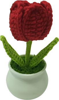Crochet-Red-Rose-Flowers on sale