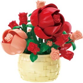 Flower-Love-Roses-Basket-Bouquet on sale