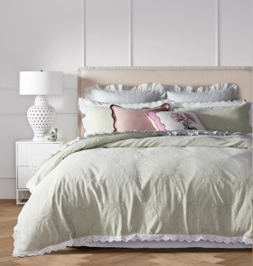 Heritage+Reverie+Cotton+Jacquard+Quilt+Cover+Set