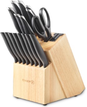 ChefX+17pc+Signature+Knife+Block+Set