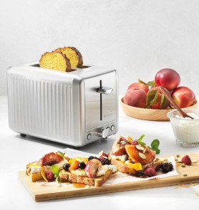 The-Cook-Shop-Baccarat-The-Toasty-Slice-2-Slice-Toaster-Silver on sale