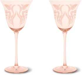 Maxwell-Williams-Estelle-Michaelides-Mystique-Wine-Glass-320ml-Set-of-2-Melon on sale