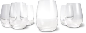 SaltPepper-Cuvvee-Stemless-Wine-Glass-Set-of-6 on sale