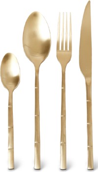 Heritage-16pc-Bamboo-Cutlery-Set-Gold on sale