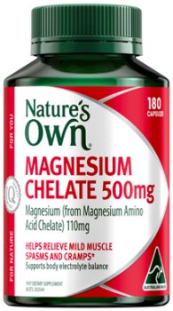 Nature%26rsquo%3Bs+Own+Magnesium+Chelate+500mg+180+Capsules