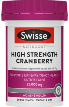Swisse+Ultiboost+High+Strength+Cranberry+30+Capsules