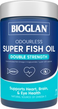 Bioglan-Odourless-Super-Fish-Oil-Double-Strength-200-Capsules on sale