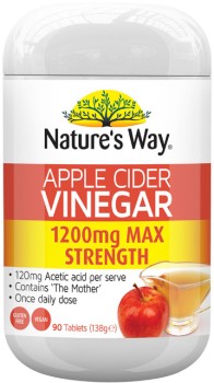 Nature%26rsquo%3Bs+Way+Apple+Cider+Vinegar+1200mg+Max+Strength+90+Tablets