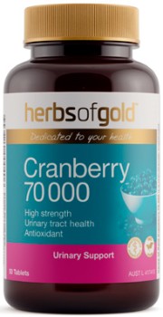 Herbs-of-Gold-Cranberry-70000-50-Tablets on sale