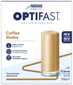 Optifast+VLCD+Coffee+Flavour+Shake+12+x+53g+Sachets
